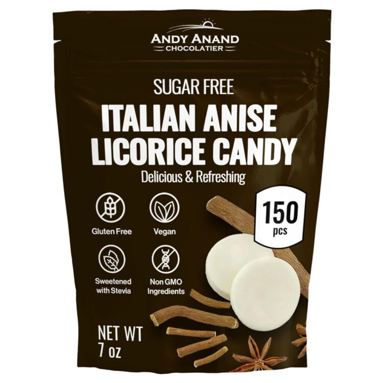 Andy Anand Sugar Free Italian Anise Licorice Candy