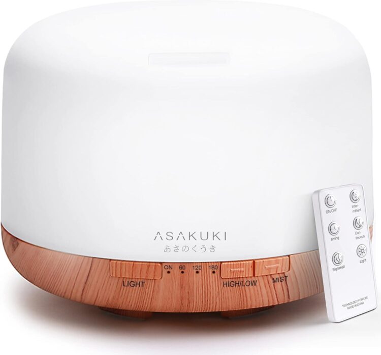 ASAKUKI Premium Essential Oil Diffuser with Remote Control