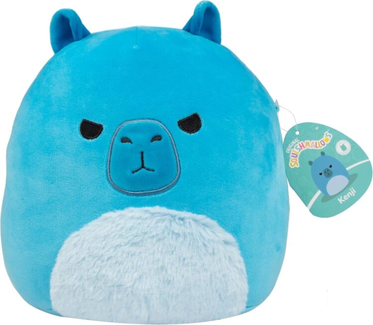 Squishmallows 10-Inch Kenji The Blue Christmas Capybara