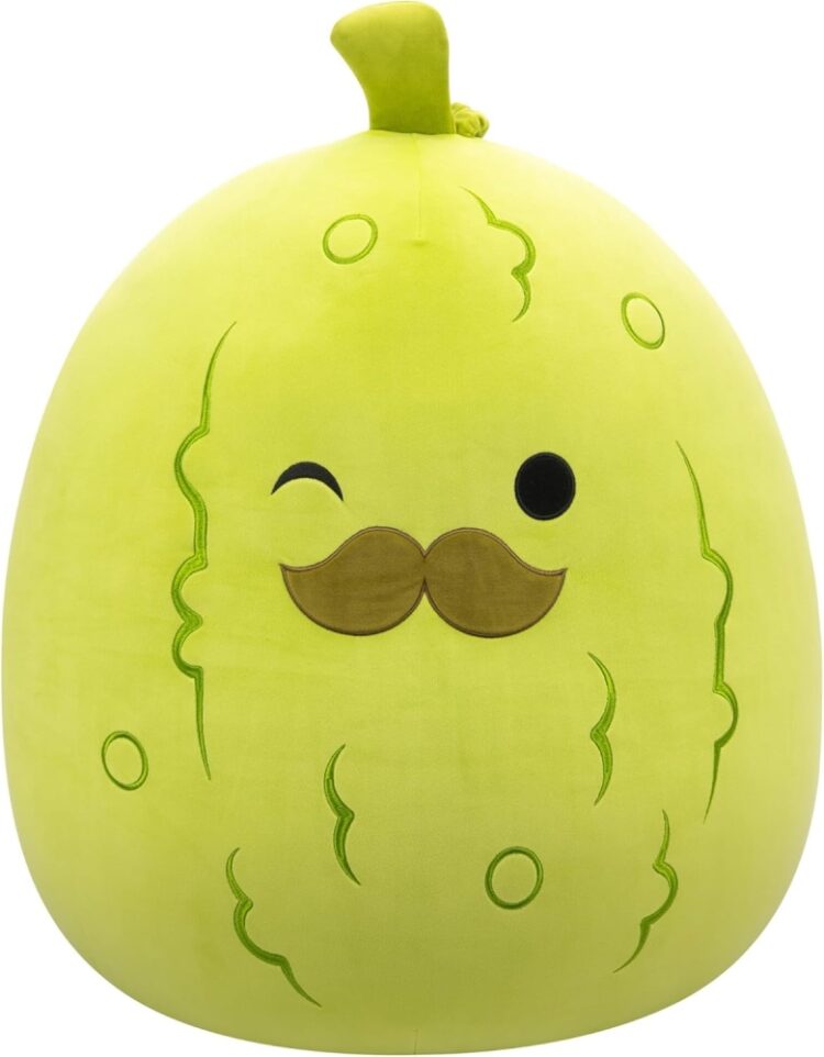 Squishmallows 24-Inch Charles Pickle with Mustache