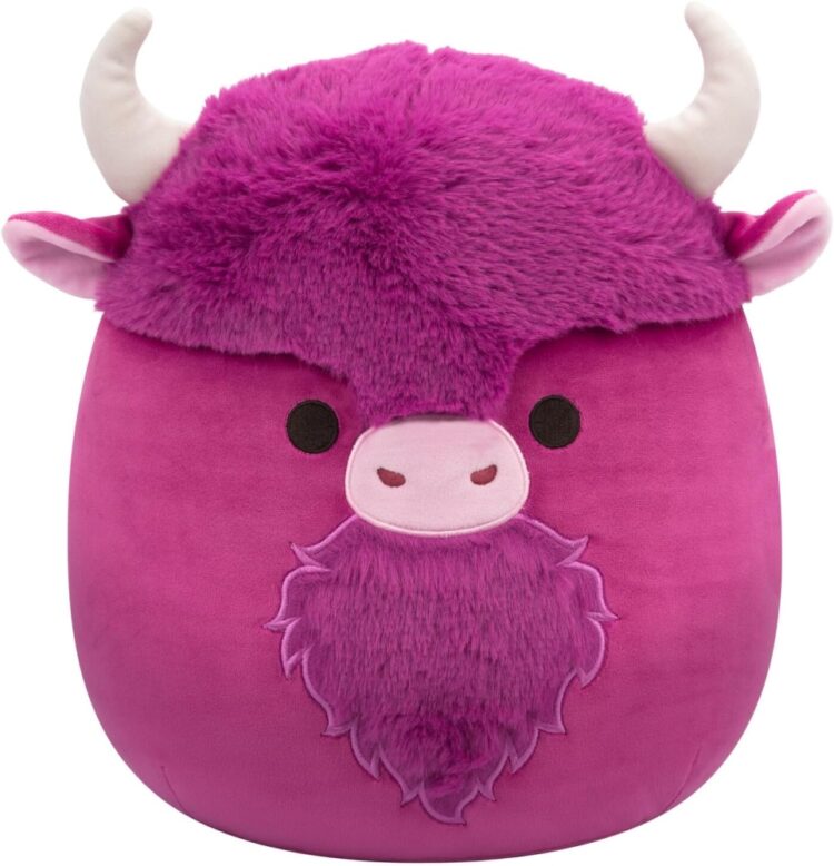 Squishmallows 12-Inch Dave Plum Bison