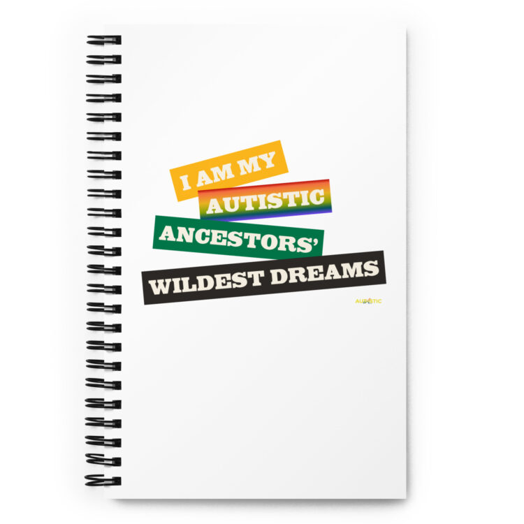 Black Autistic Pride Spiral Notebook