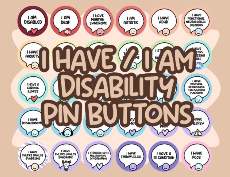 Unapparent Disability Pin